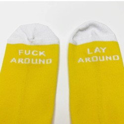 CHAUSSETTES CULT BIG LOGO JAUNE